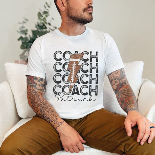 Personalized Football Coach Shirt - Custom Gift for Coach