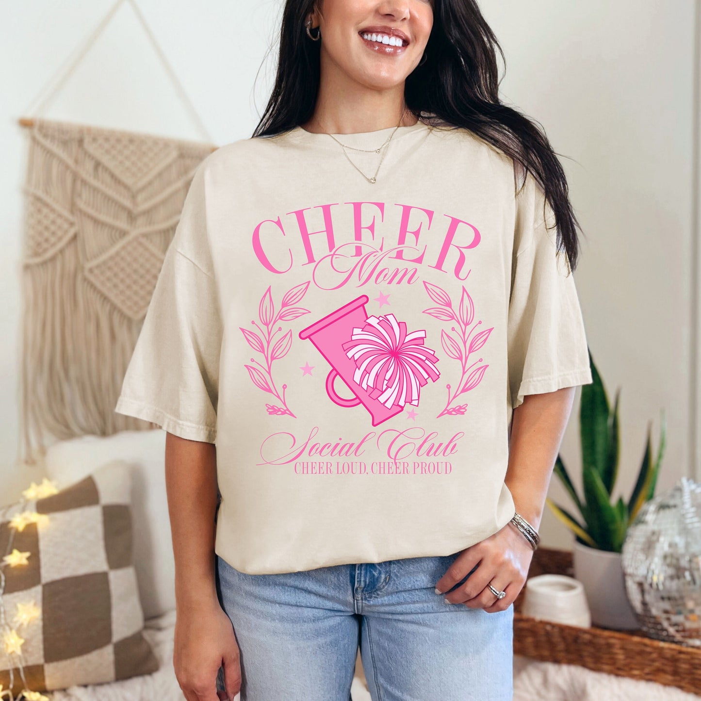 Cheer Mom Social Club Comfort Colors Shirt