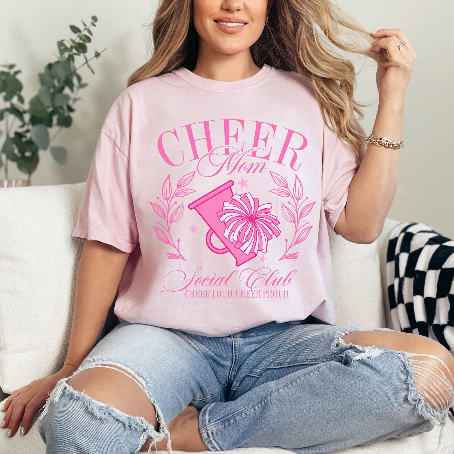 Cheer Mom Social Club Comfort Colors Shirt