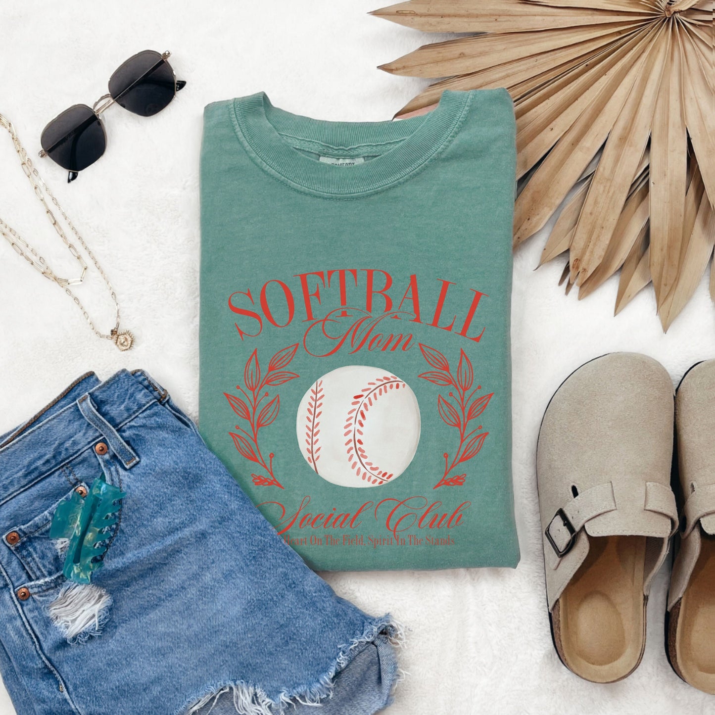 Softball Mom Social Club T-shirt - Trendy Gift for Sports Moms