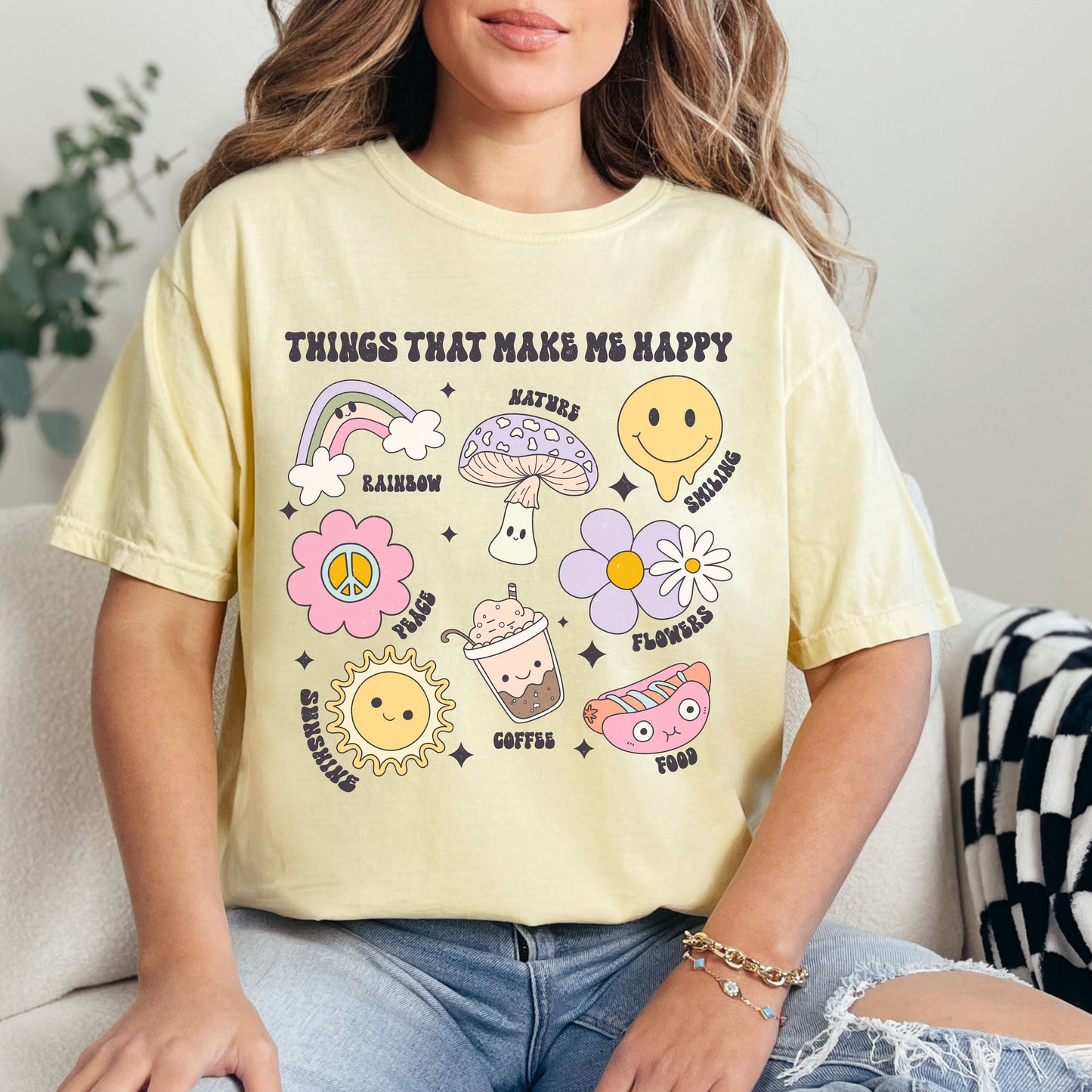 Comfort Colors Things That Make Me Happy Shirt