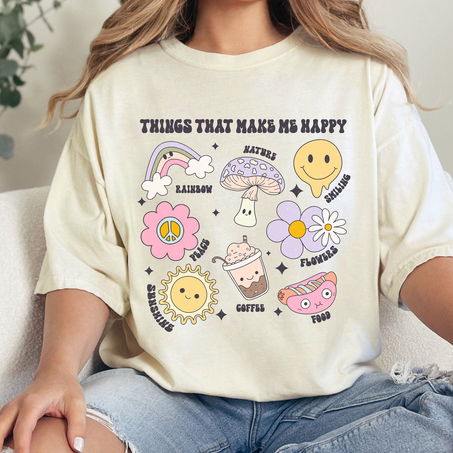 Comfort Colors Things That Make Me Happy Shirt