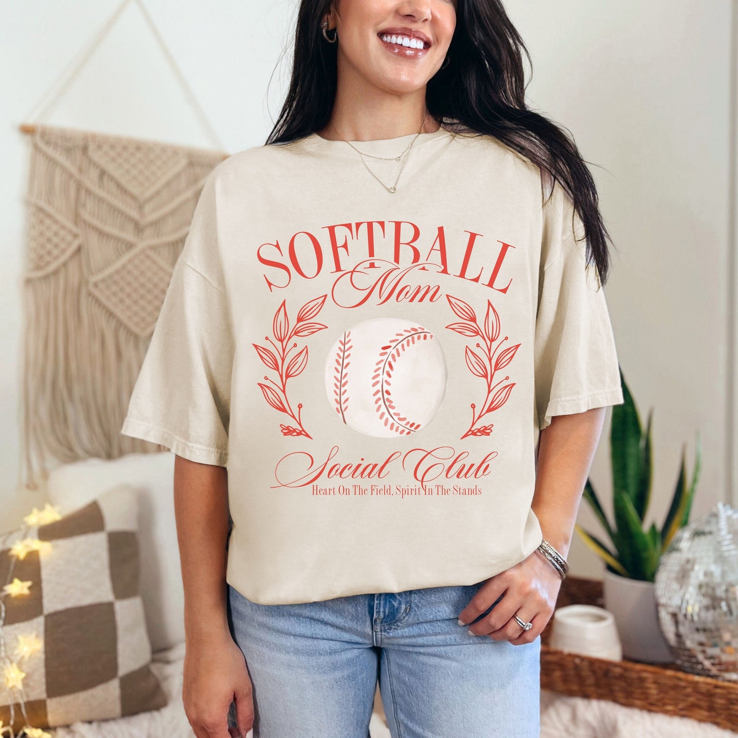 Softball mom Coquette social club comfort colors shirt