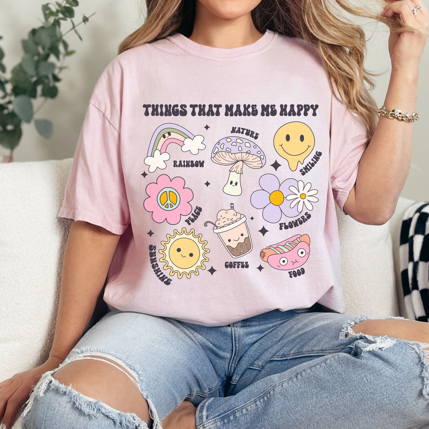 Comfort Colors Things That Make Me Happy Shirt