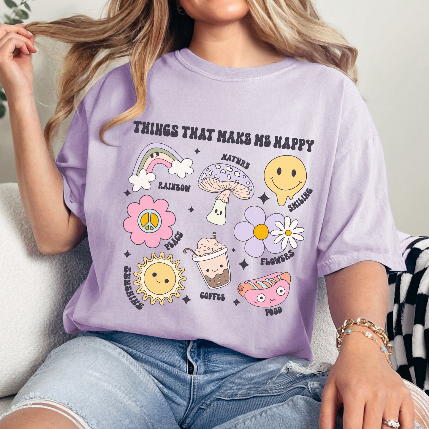 Comfort Colors Things That Make Me Happy Shirt