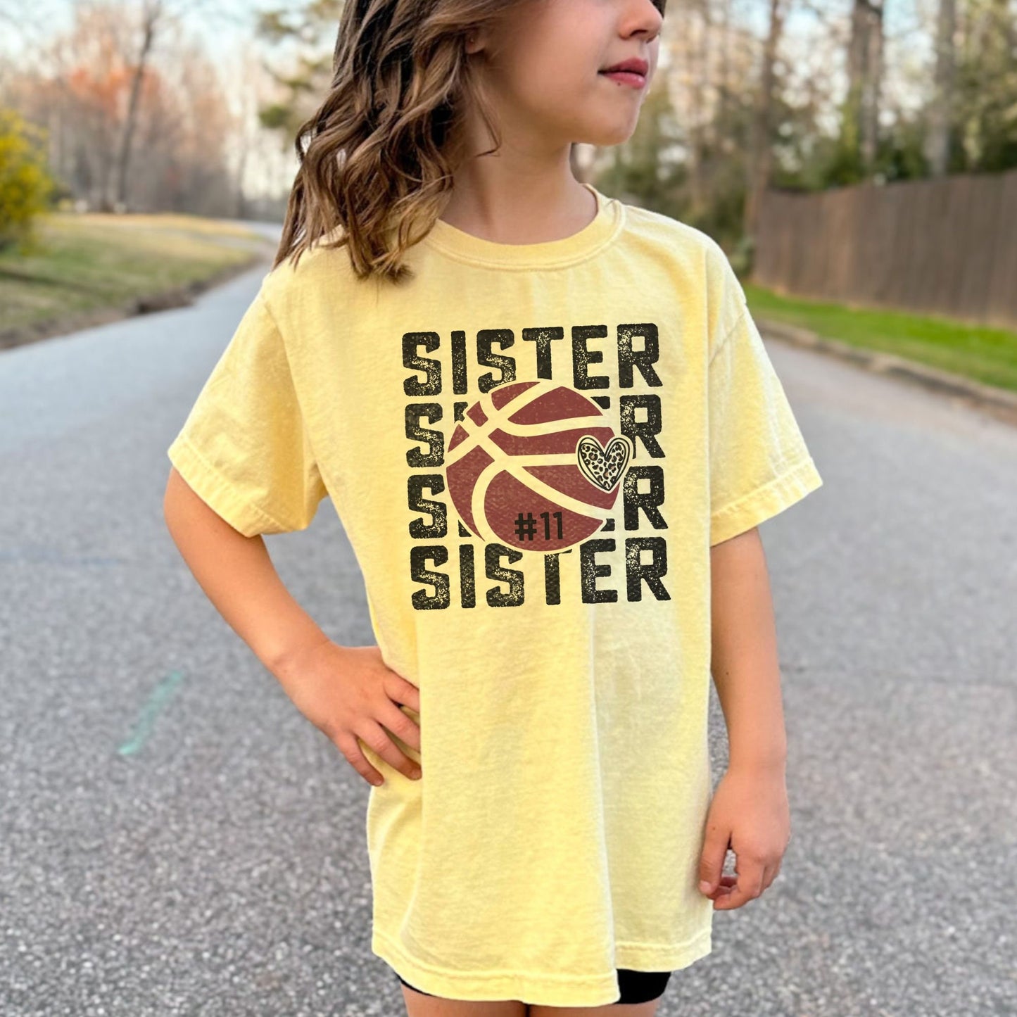 Basketball Sister Comfort Colors Shirt