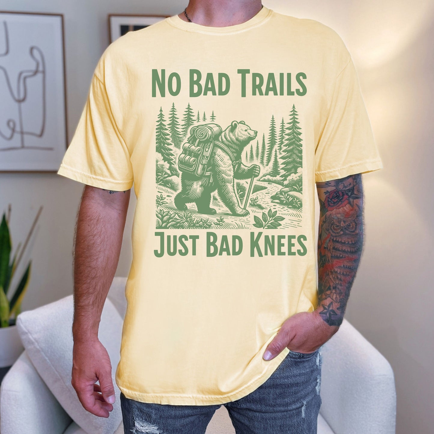 Funny Sarcastic Hiking Comfort Colors Shirt