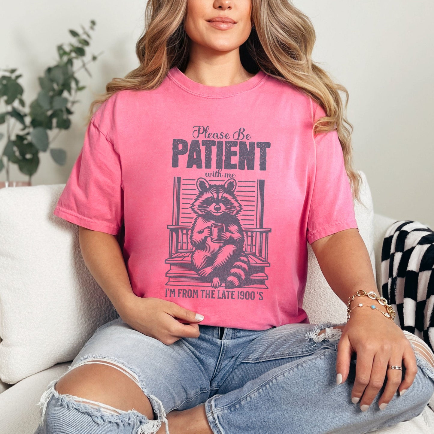 Funny Sarcastic Please Be Patient With Me I'm From The 1900's Comfort Colors Tee