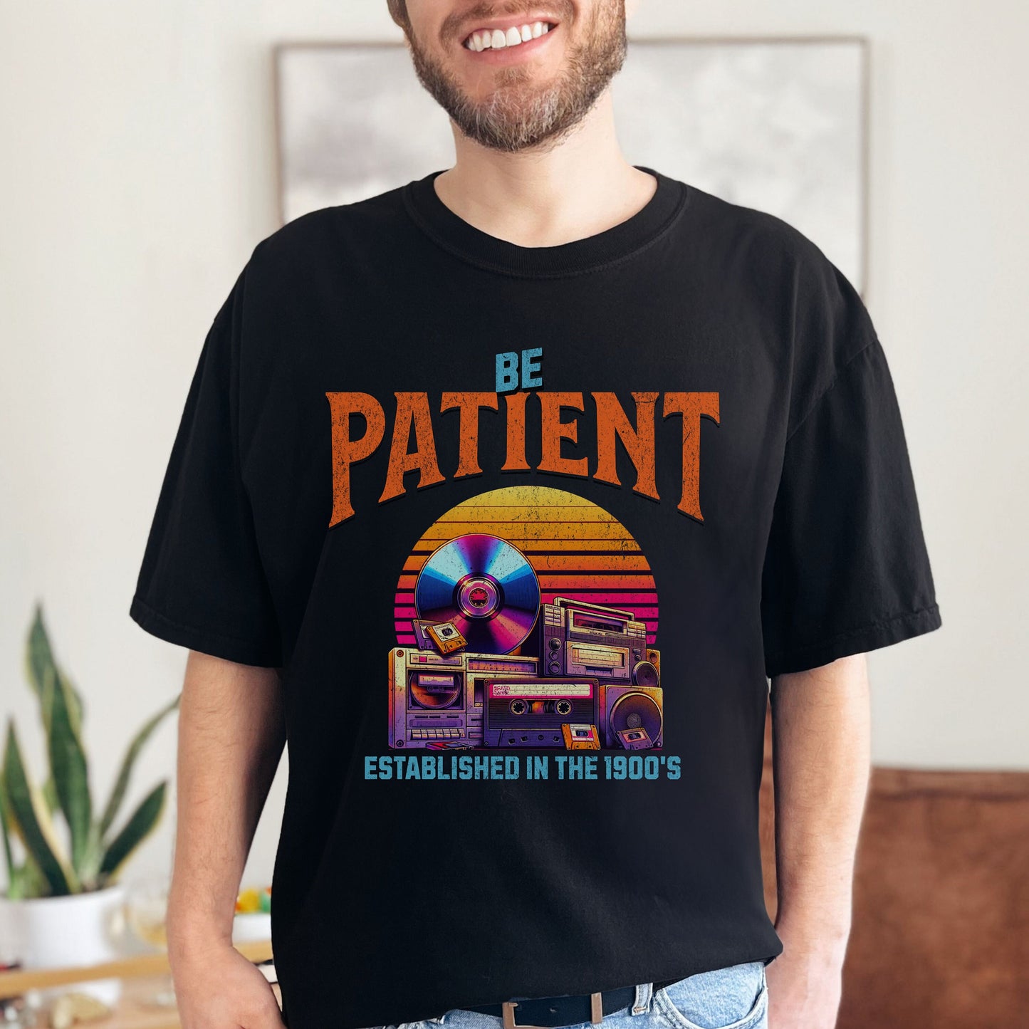 Funny Sarcastic Be Patient Established In The 1900's Cassette Tape Comfort Colors Tee