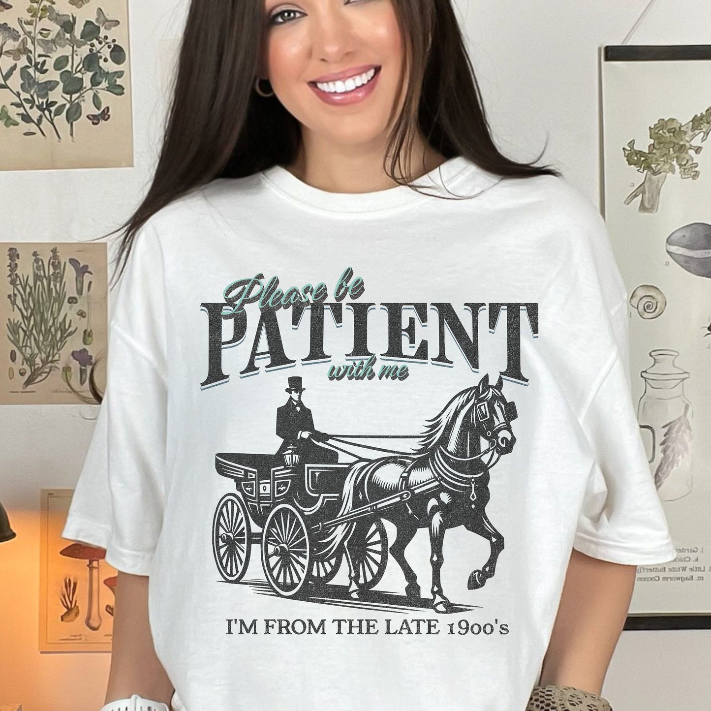 Funny Sarcastic Western Please Be Patient With Me I'm From The 1900's Comfort Colors Tee