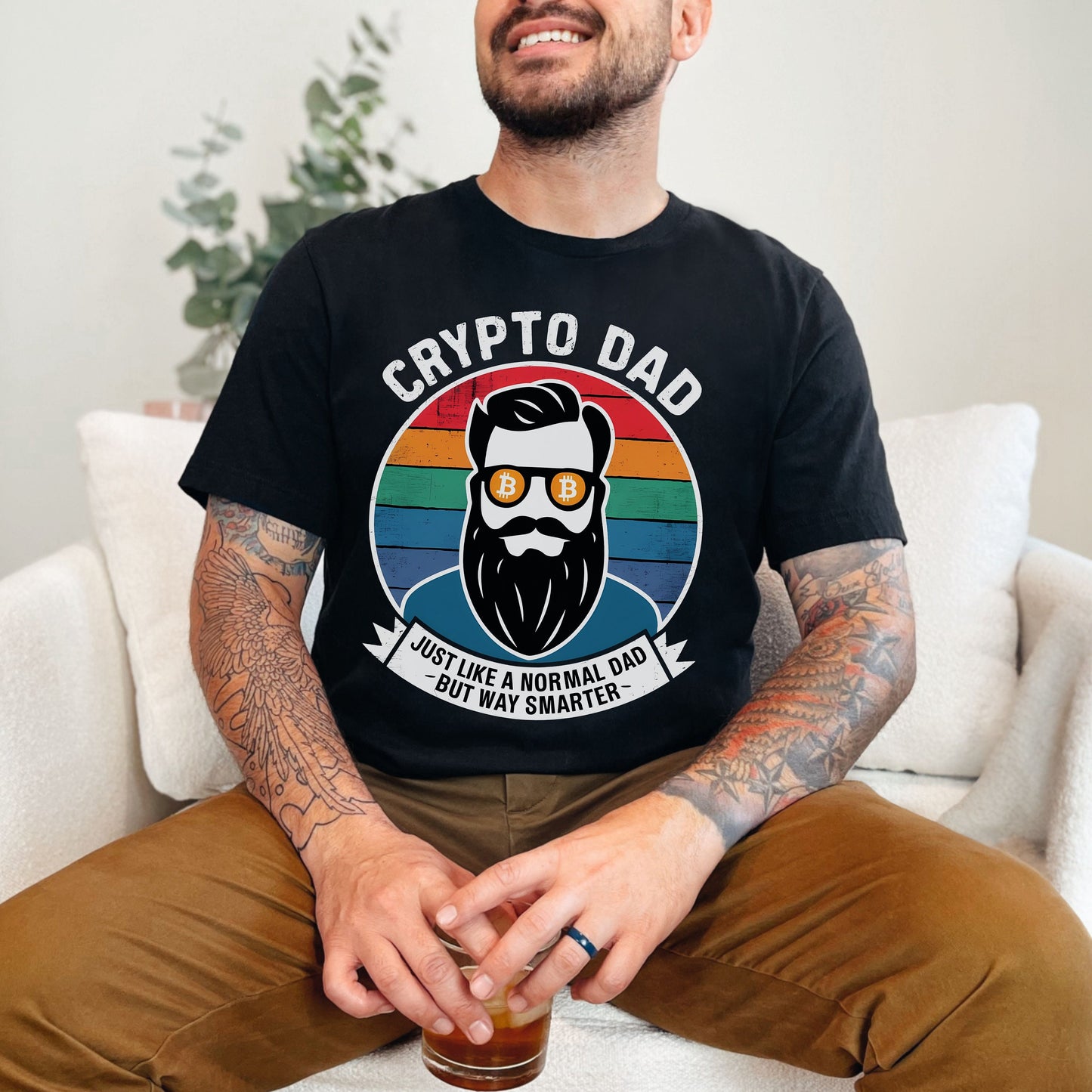 Crypto Dad Just Like A Regular Dad But Smarter Shirt