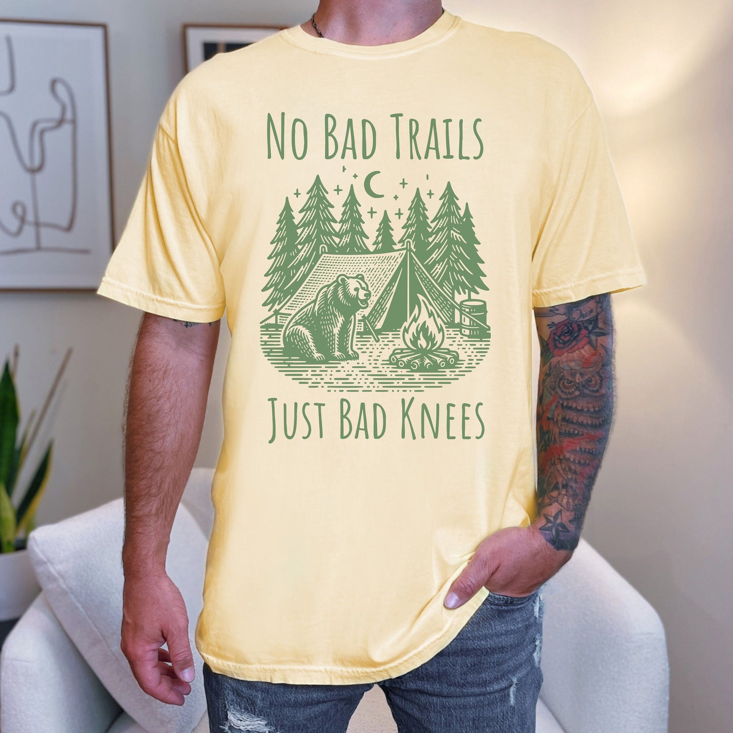 Funny Sarcastic Hiking Comfort Colors Shirt