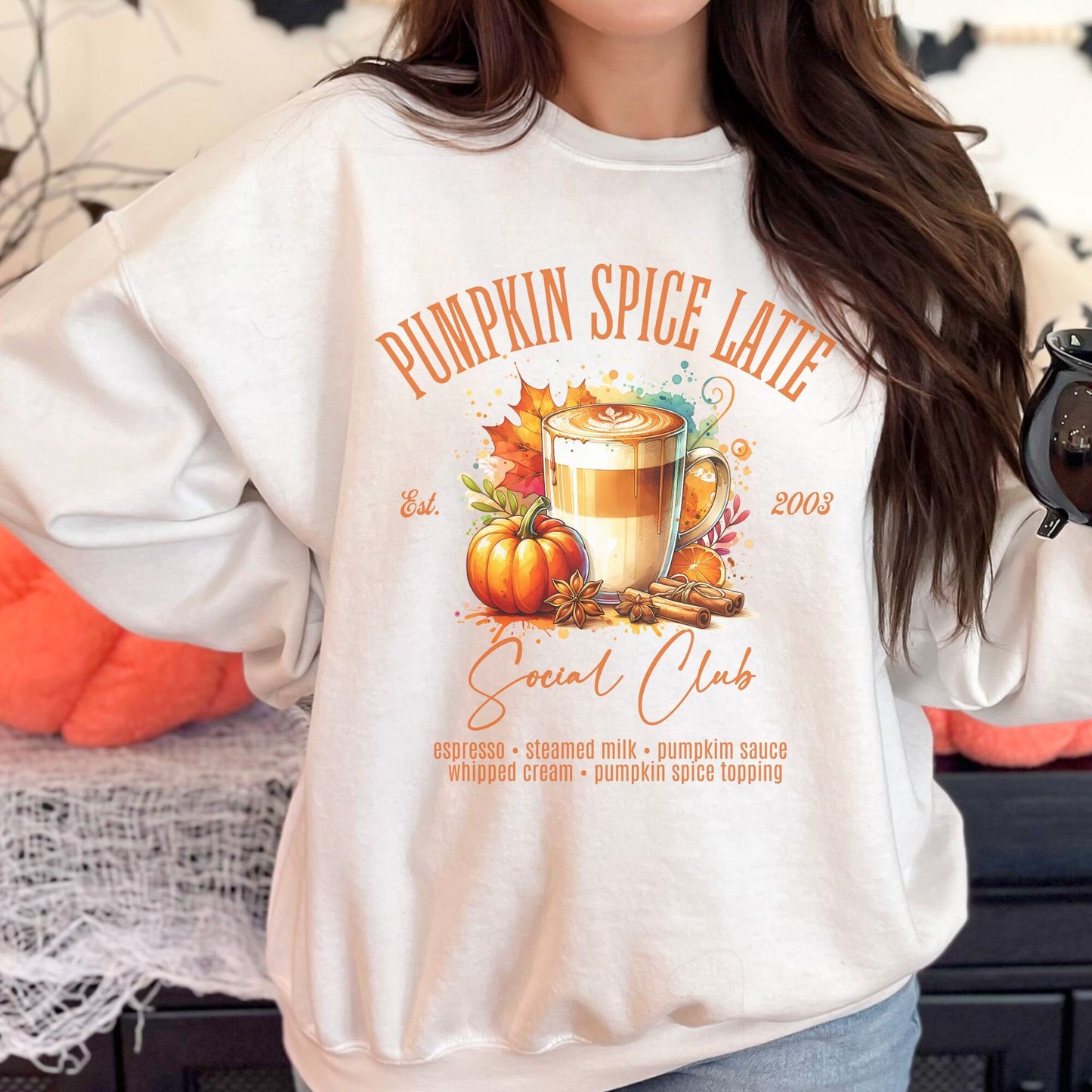 Pumpkin Spice Latte Fall Sweatshirt