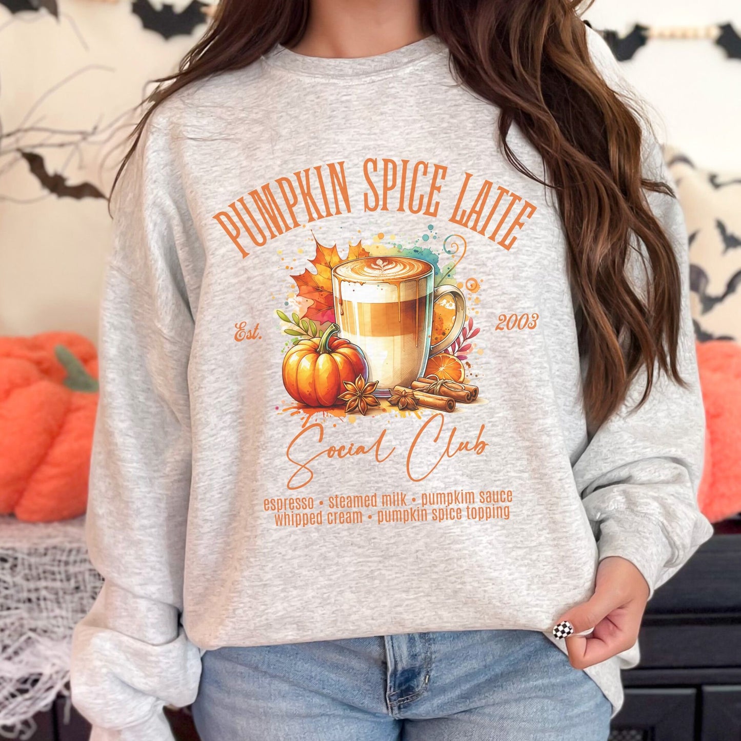 Pumpkin Spice Latte Fall Sweatshirt