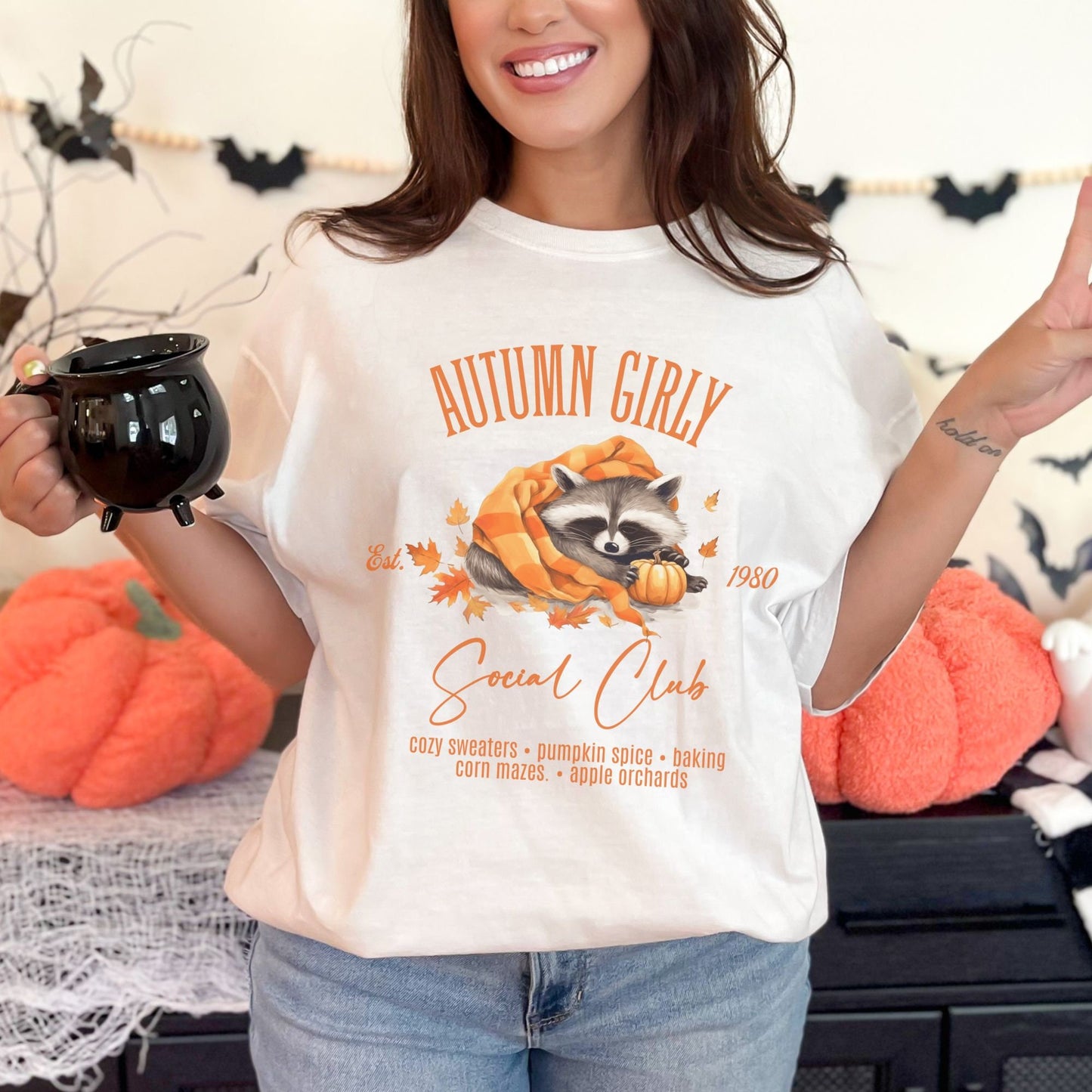 Autumn Girly Social Club Fall Comfort Colors Shirt