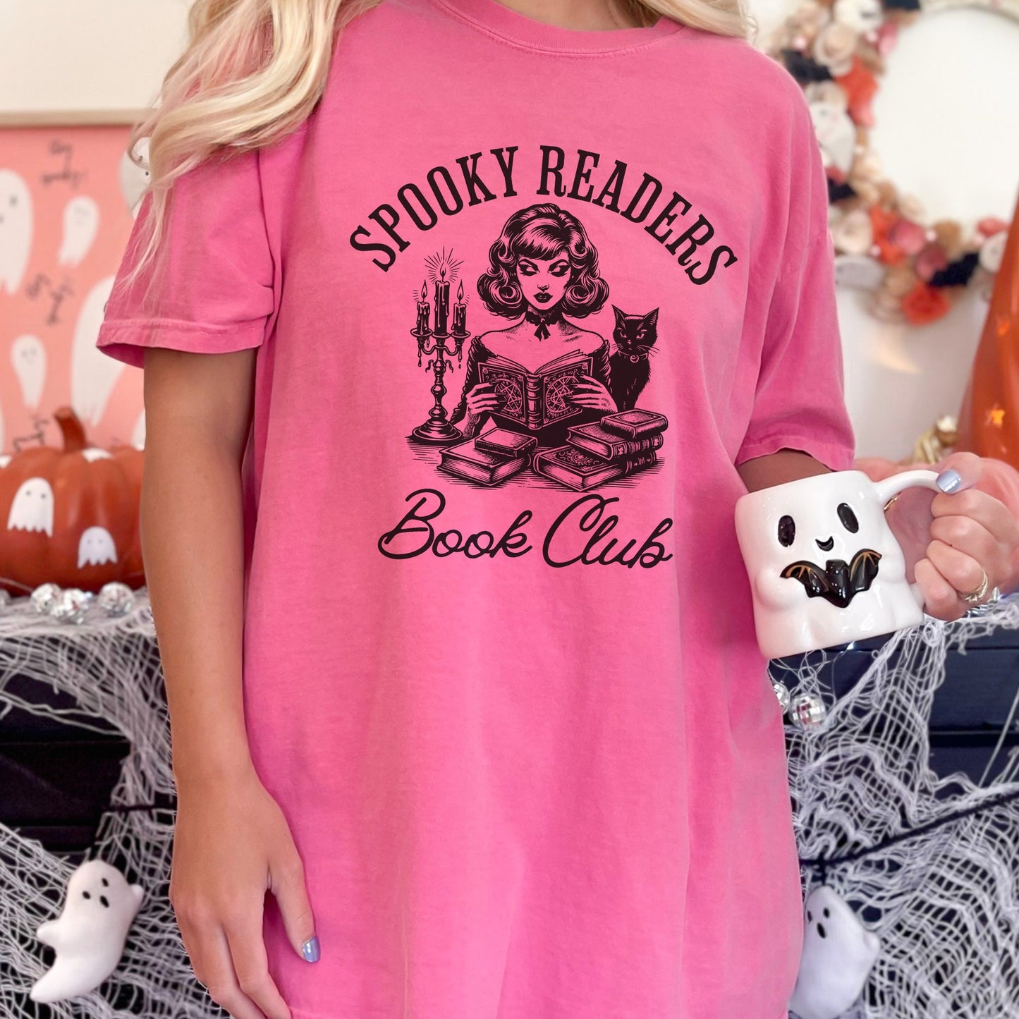 Spooky Readers Book Club Halloween Comfort Colors Shirt