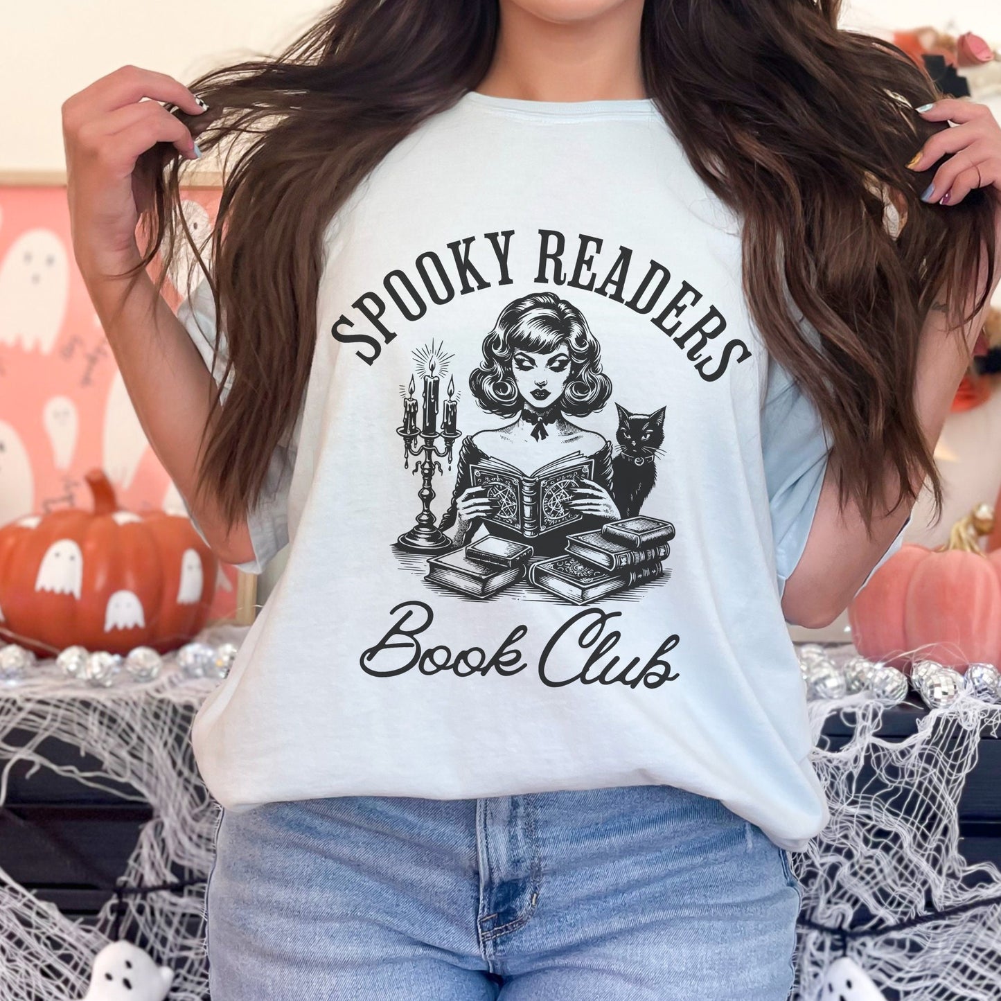 Spooky Readers Book Club Halloween Comfort Colors Shirt