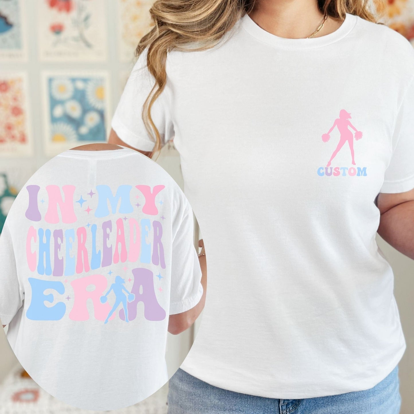 Personalized Cheerleader Era Shirt - Custom Name Tee for Cheerleaders and Dancers