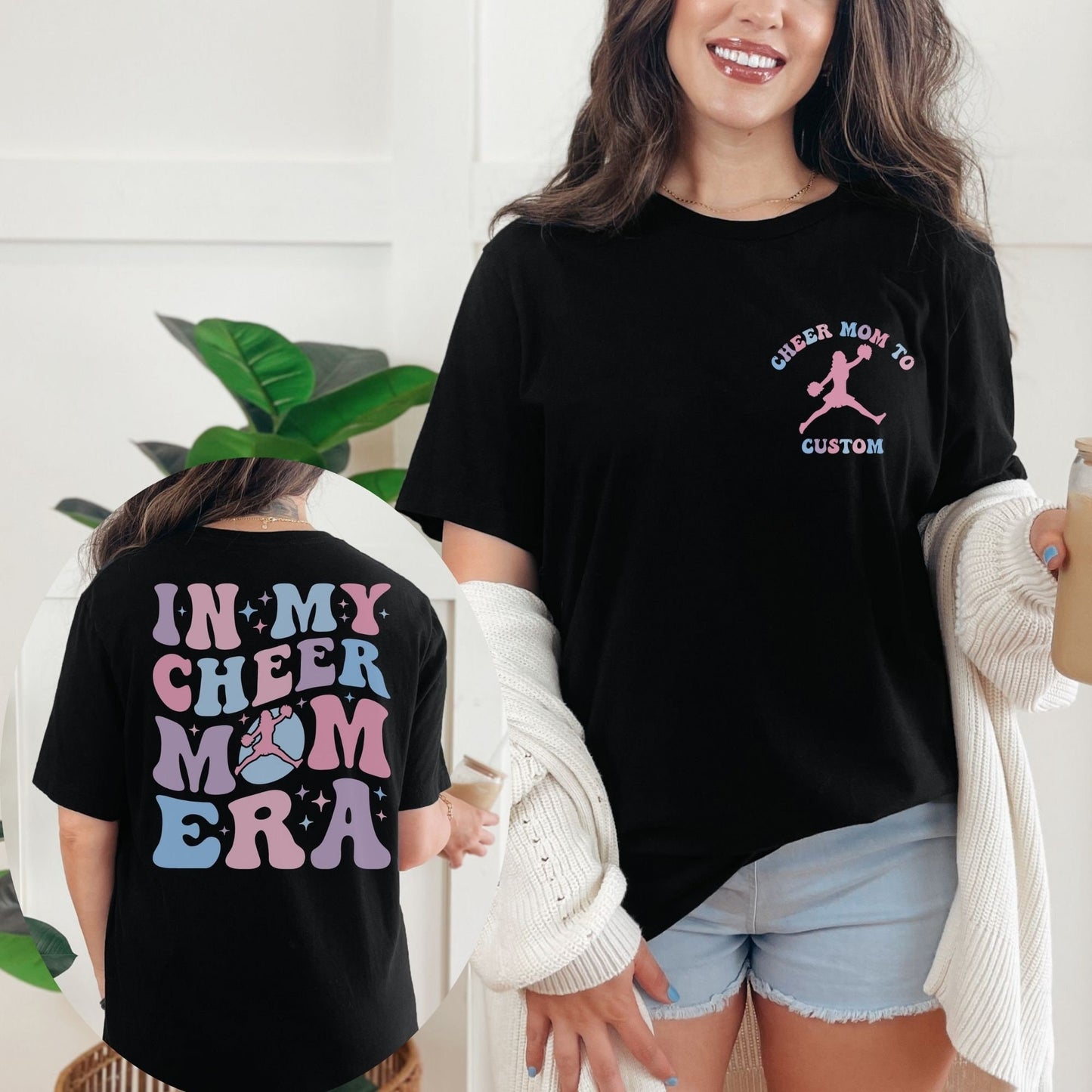 Custom Cheer Mom Era Shirt - Personalized Team Gift for Dance  Cheer Moms