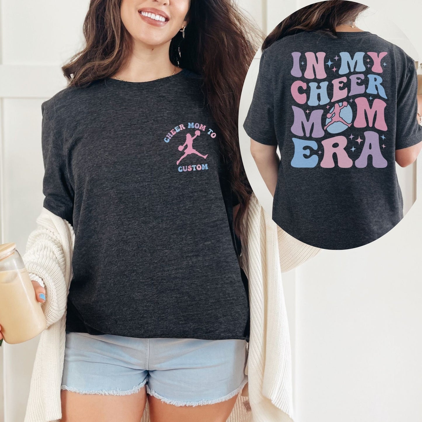 Custom Cheer Mom Era Shirt - Personalized Team Gift for Dance  Cheer Moms