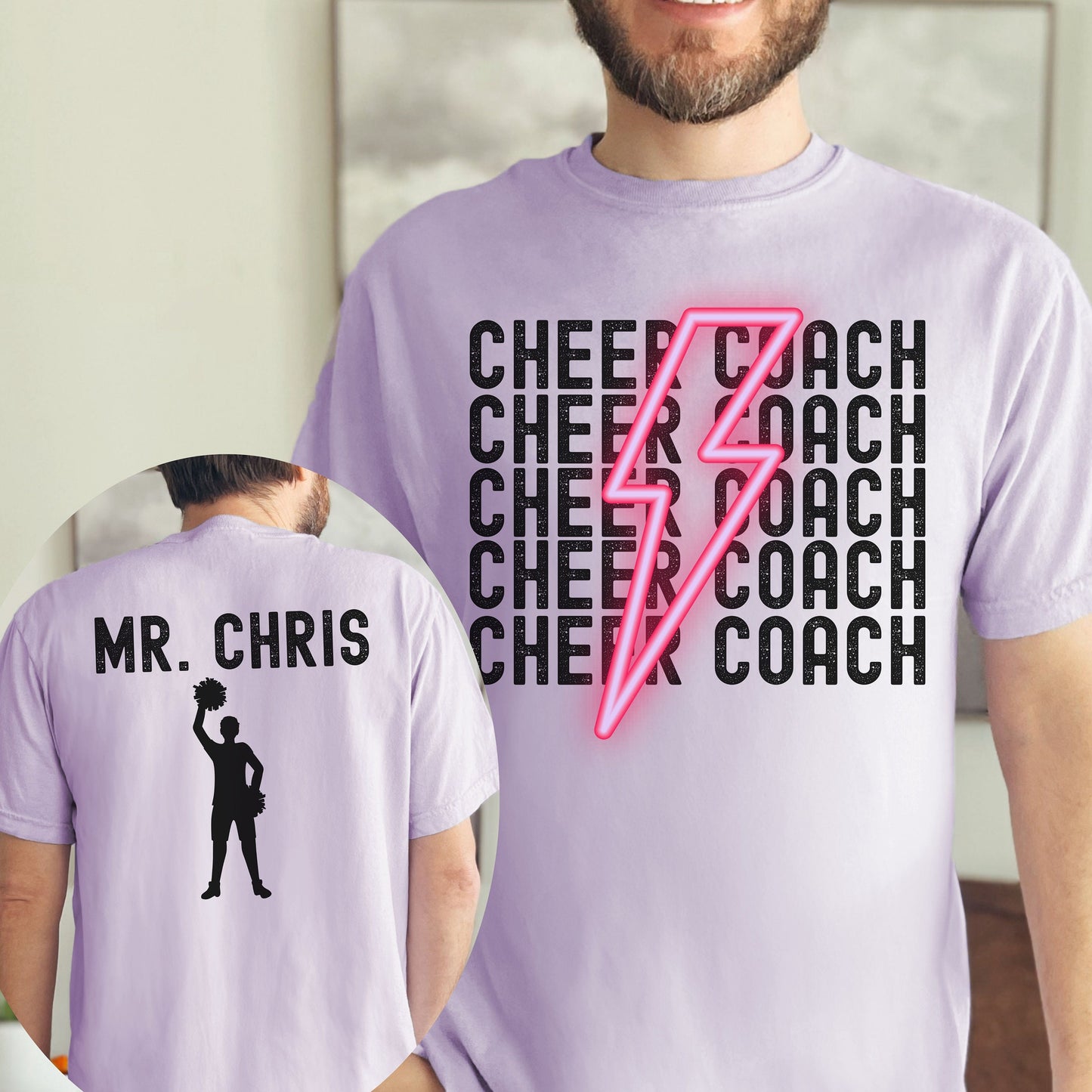 Custom Cheer Coach Comfort Colors Shirt