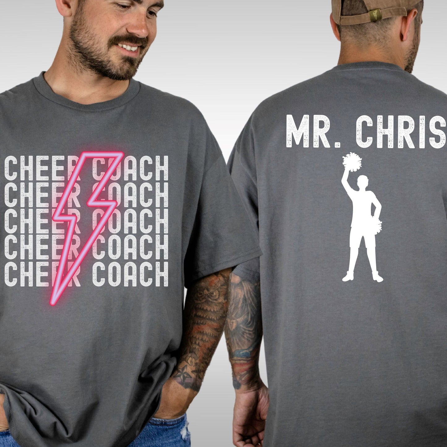 Custom Cheer Coach Comfort Colors Shirt