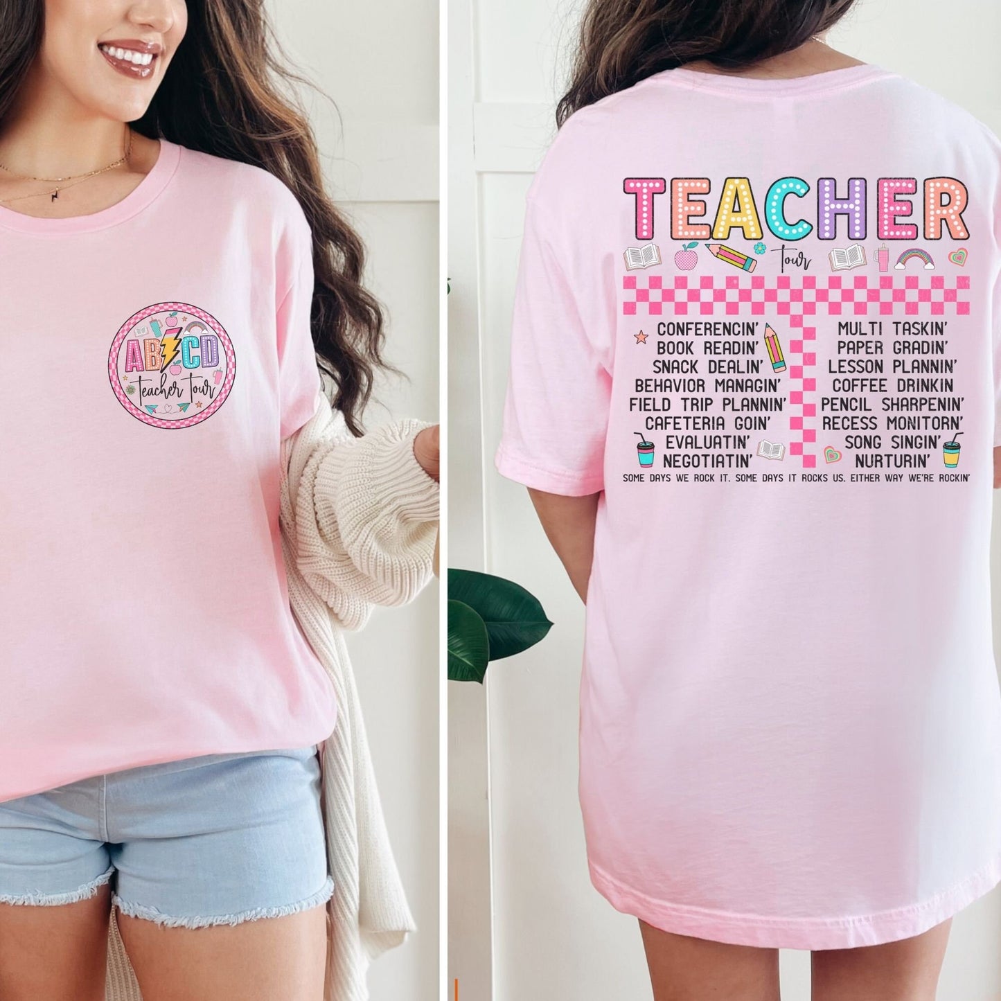 Back to School ABCD Teacher Tour Shirt