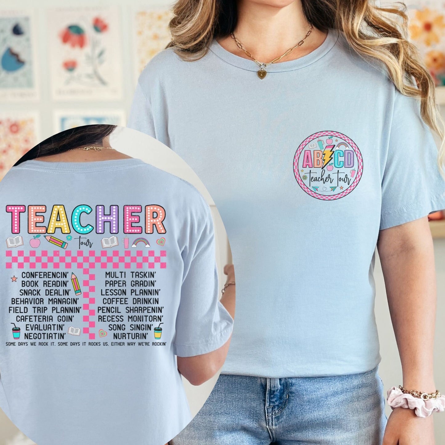 Back to School ABCD Teacher Tour Shirt