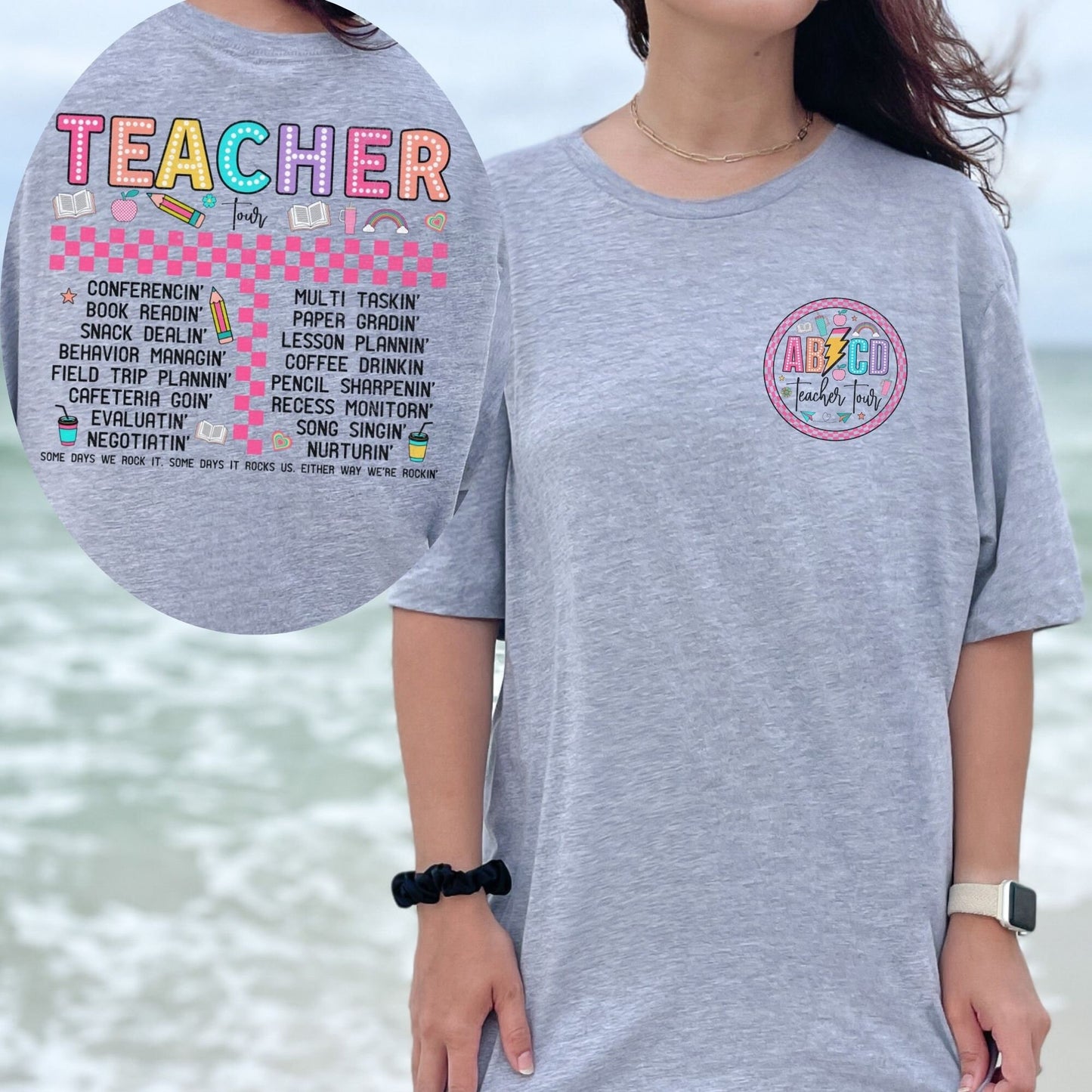 Back to School ABCD Teacher Tour Shirt