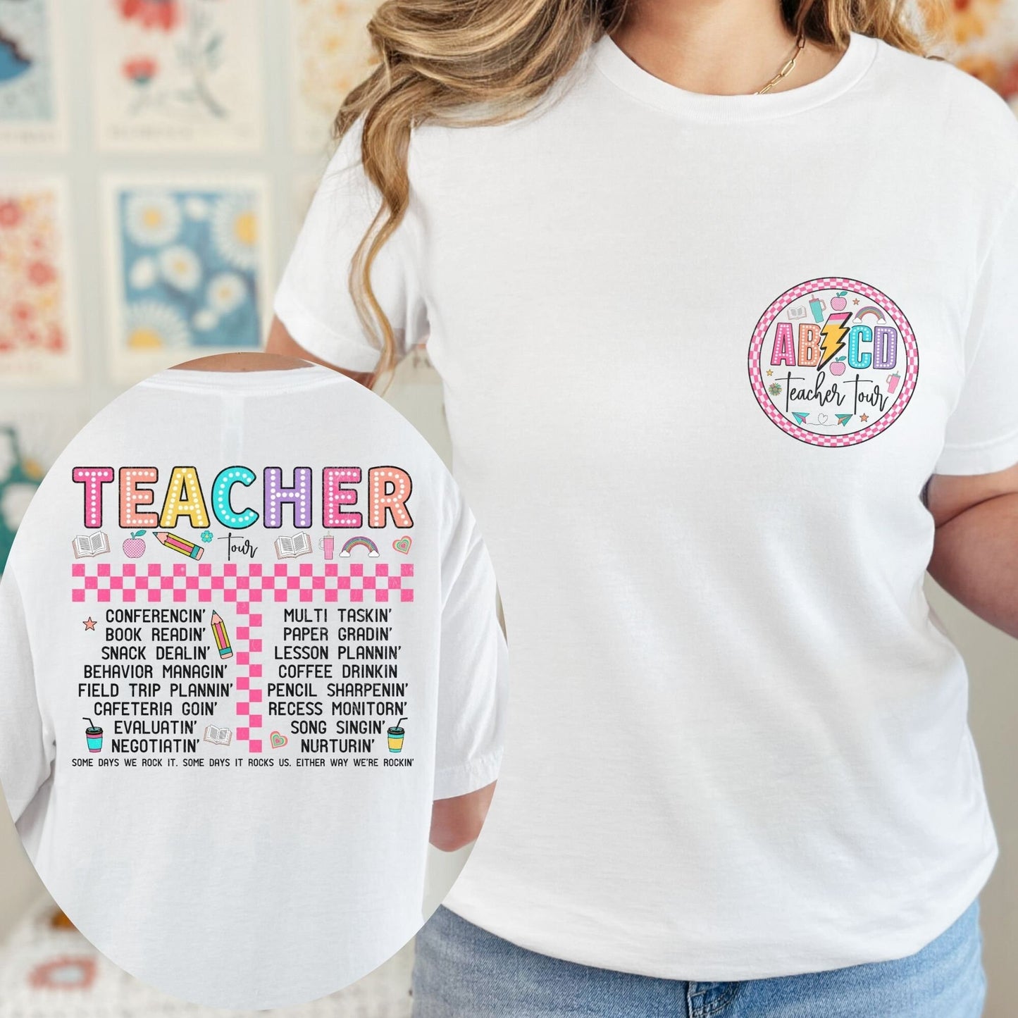 Back to School ABCD Teacher Tour Shirt