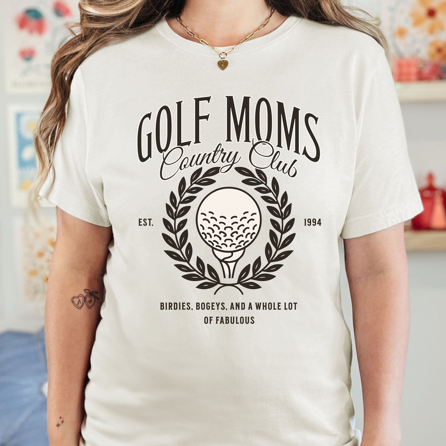 Golf Mom Country Club Social Shirt - Golf Gift Tee for Mom Golfer