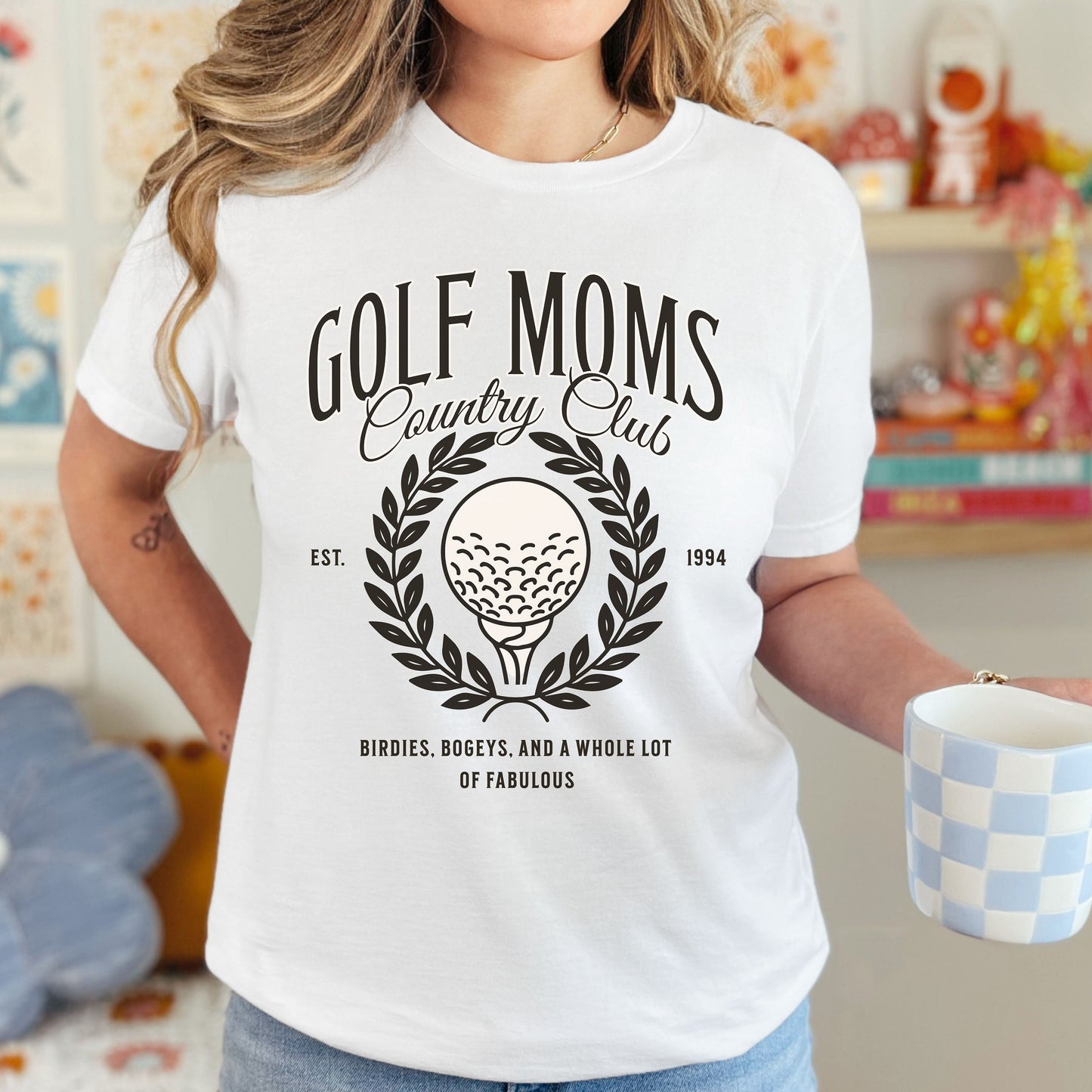 Golf Mom Country Club Social Shirt - Golf Gift Tee for Mom Golfer