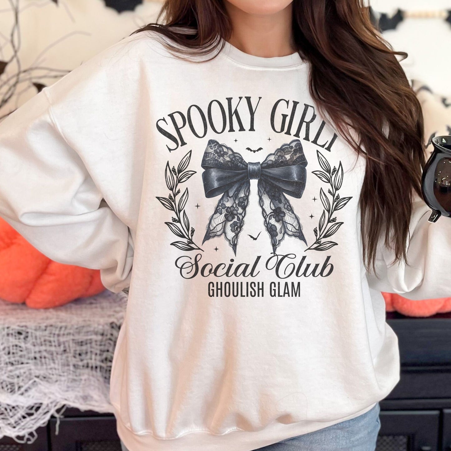 Spooky Girly Dark Coquette Halloween T-shirt