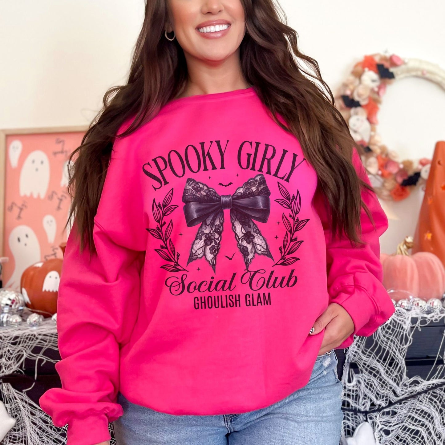 Spooky Girly Dark Coquette Halloween T-shirt