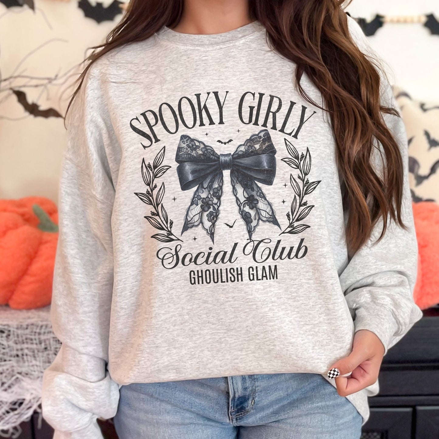 Spooky Girly Dark Coquette Halloween T-shirt