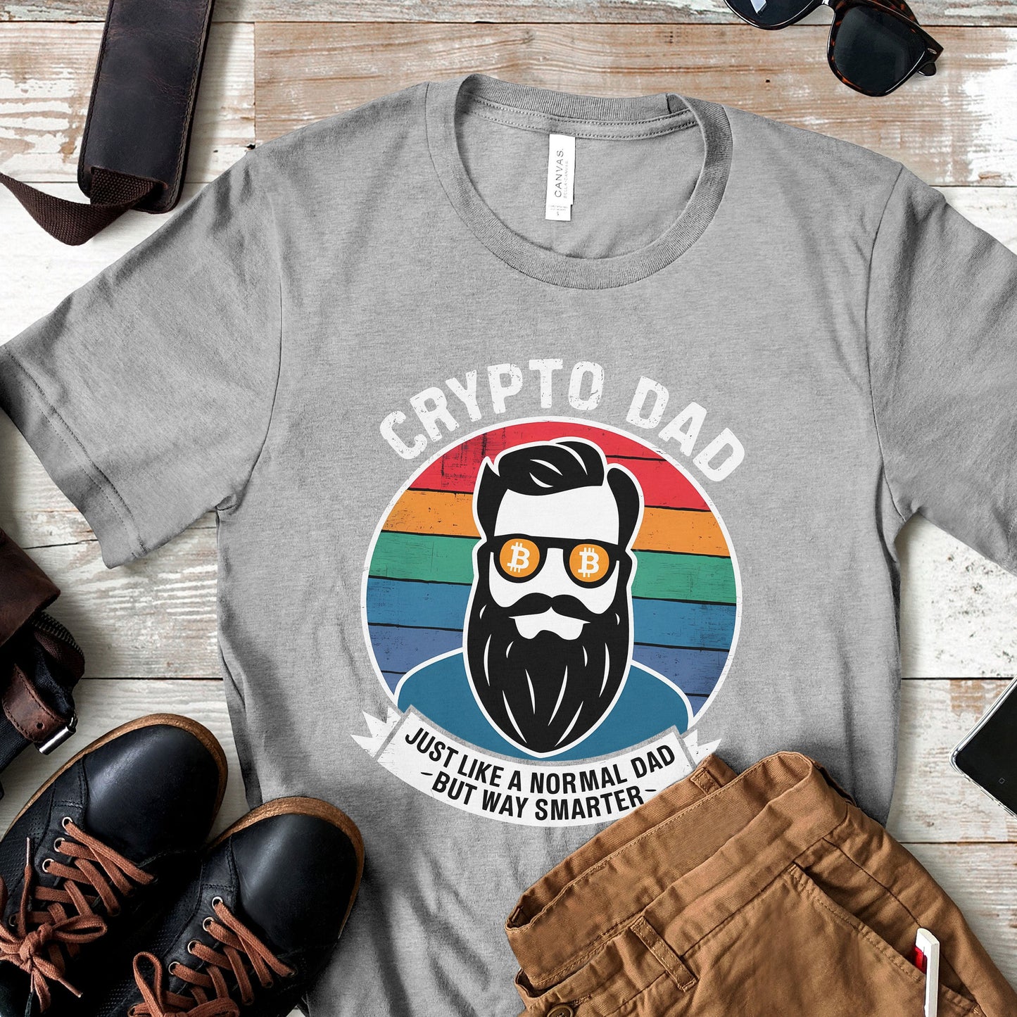 Crypto Dad Just Like A Regular Dad But Smarter Shirt