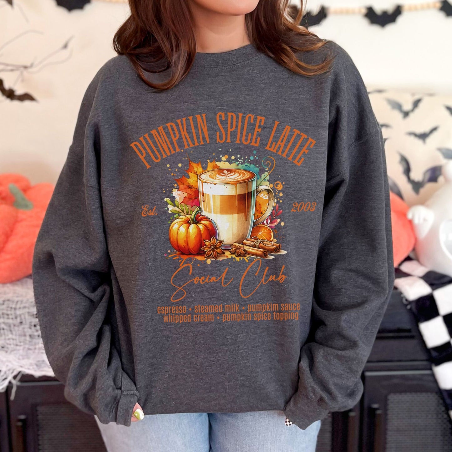 Pumpkin Spice Latte Fall Sweatshirt