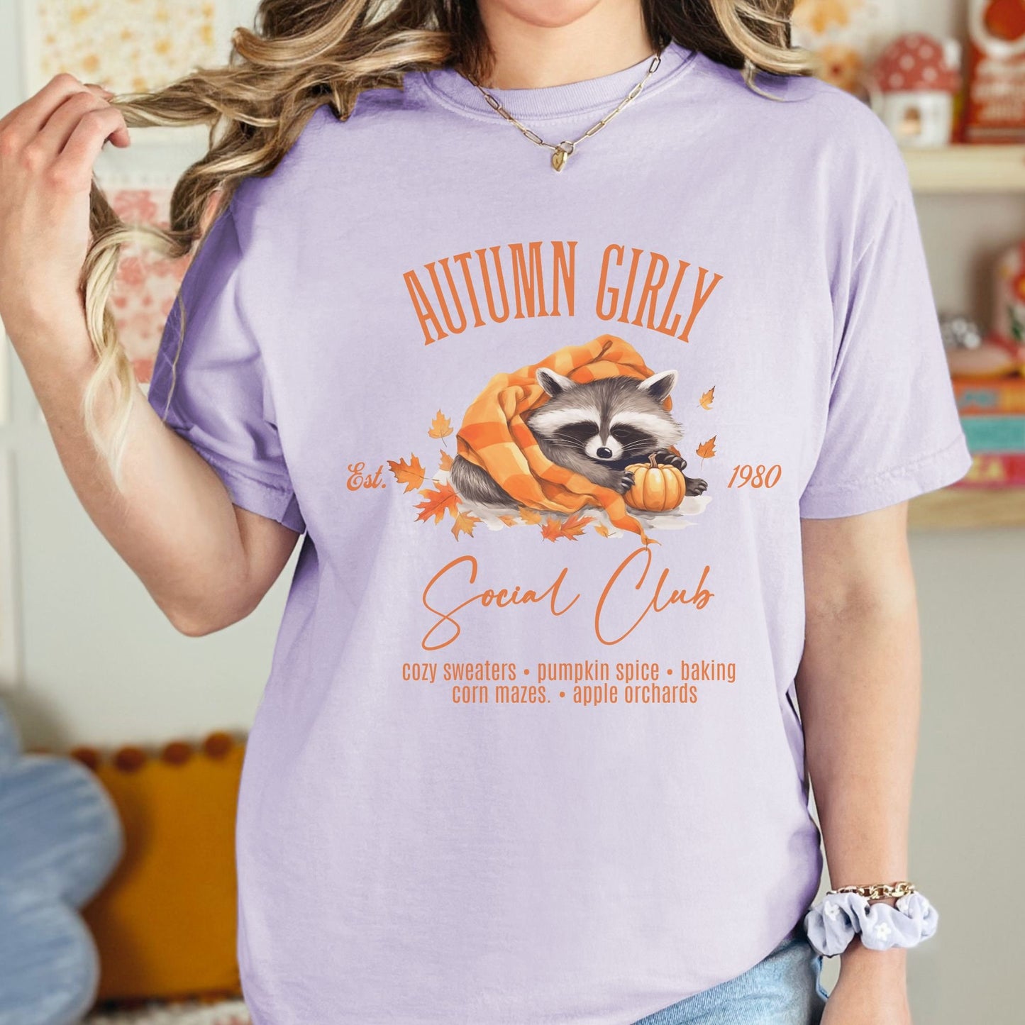 Autumn Girly Social Club Fall Comfort Colors Shirt