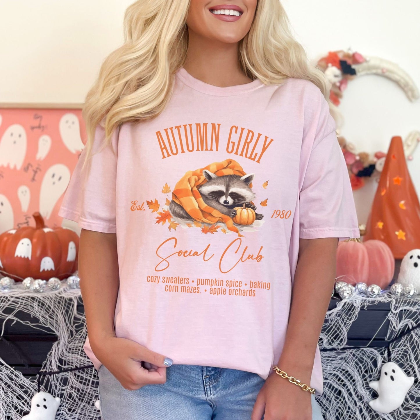 Autumn Girly Social Club Fall Comfort Colors Shirt