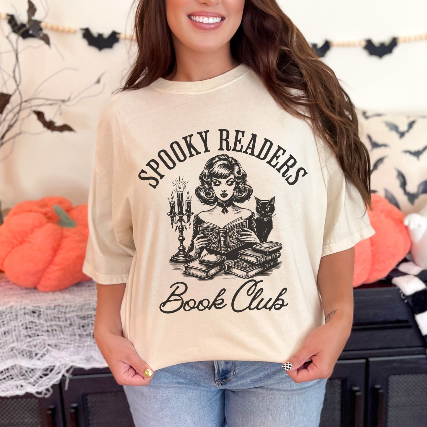 Spooky Readers Book Club Halloween Comfort Colors Shirt