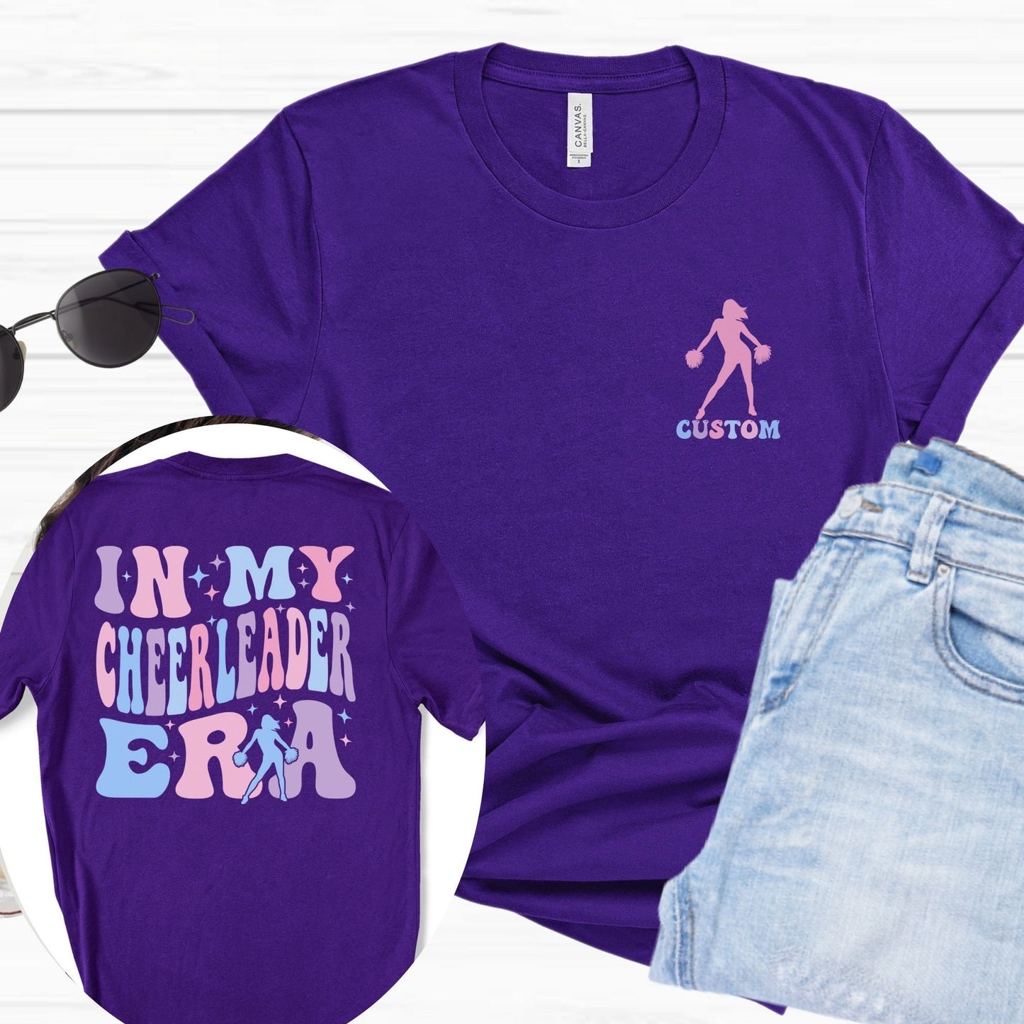 Personalized Cheerleader Era Shirt - Custom Name Tee for Cheerleaders and Dancers