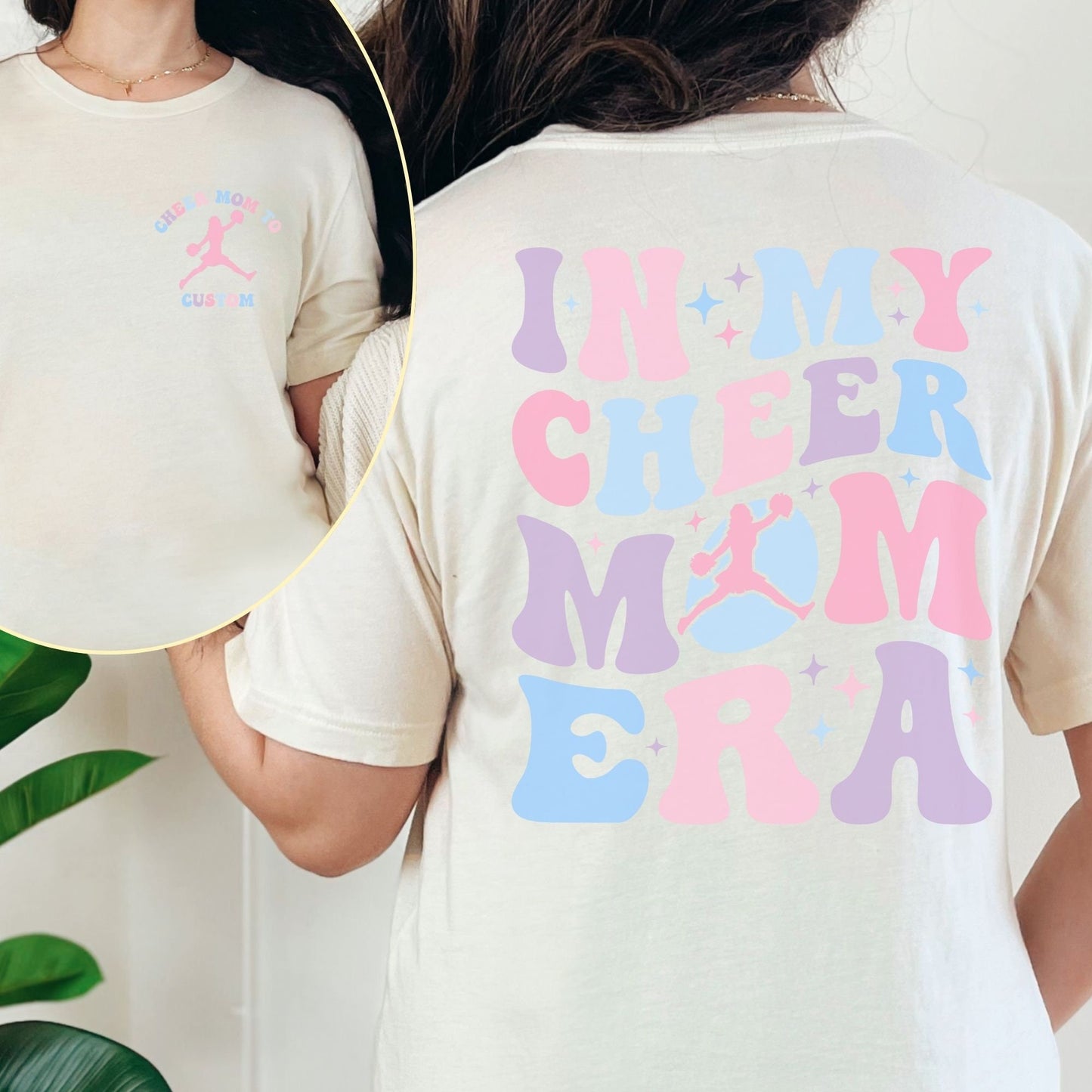 Custom Cheer Mom Era Shirt - Personalized Team Gift for Dance  Cheer Moms