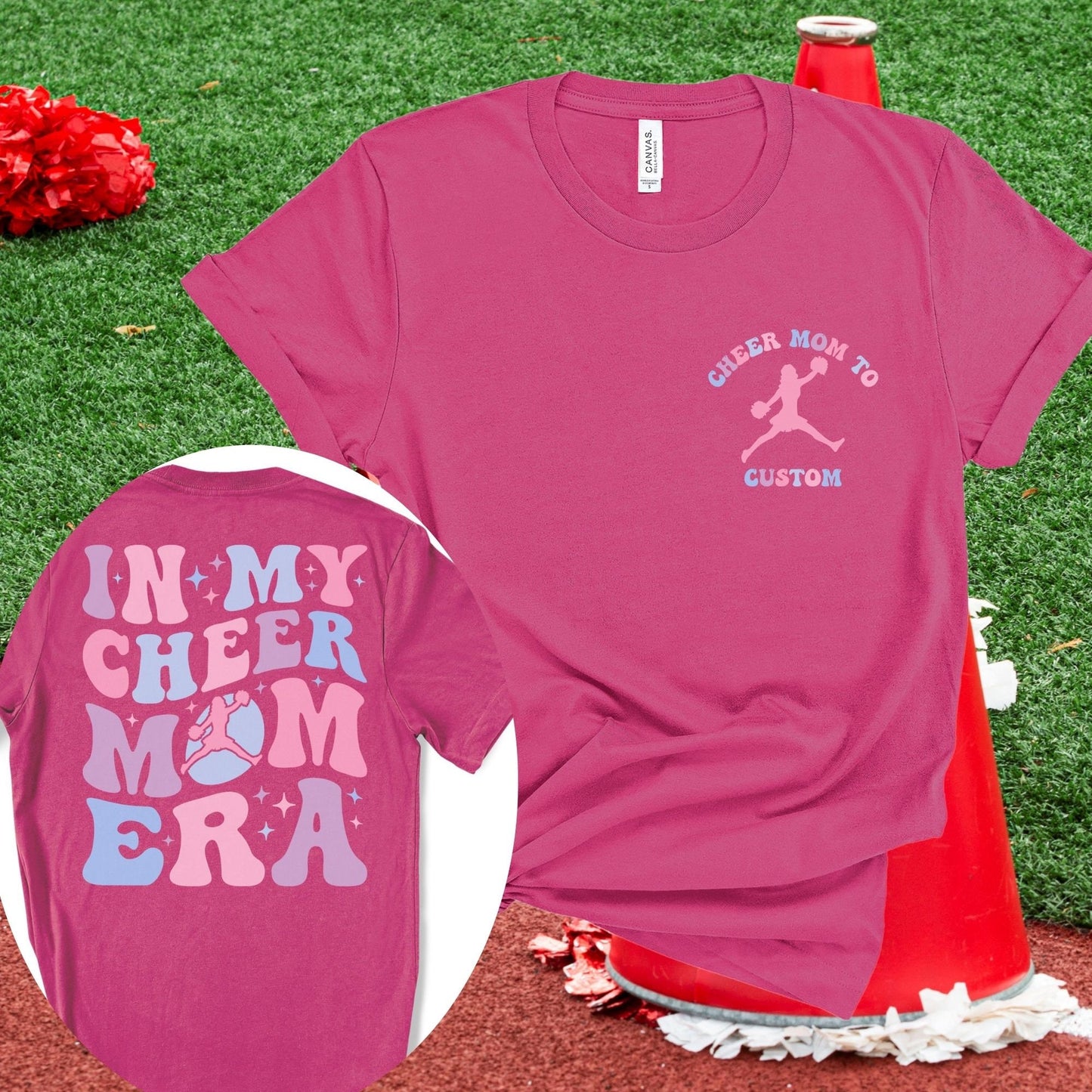 Custom Cheer Mom Era Shirt - Personalized Team Gift for Dance  Cheer Moms