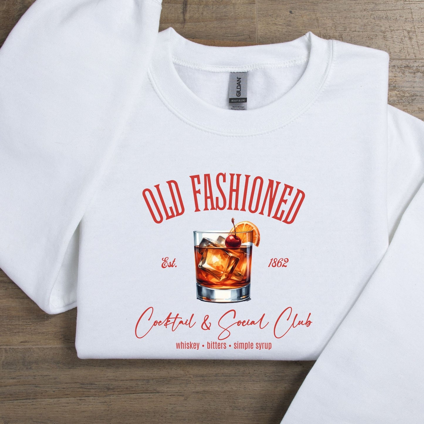 Old Fashioned Cocktail & Social Club Sweatshirt, Funny Girl's Club Crewneck