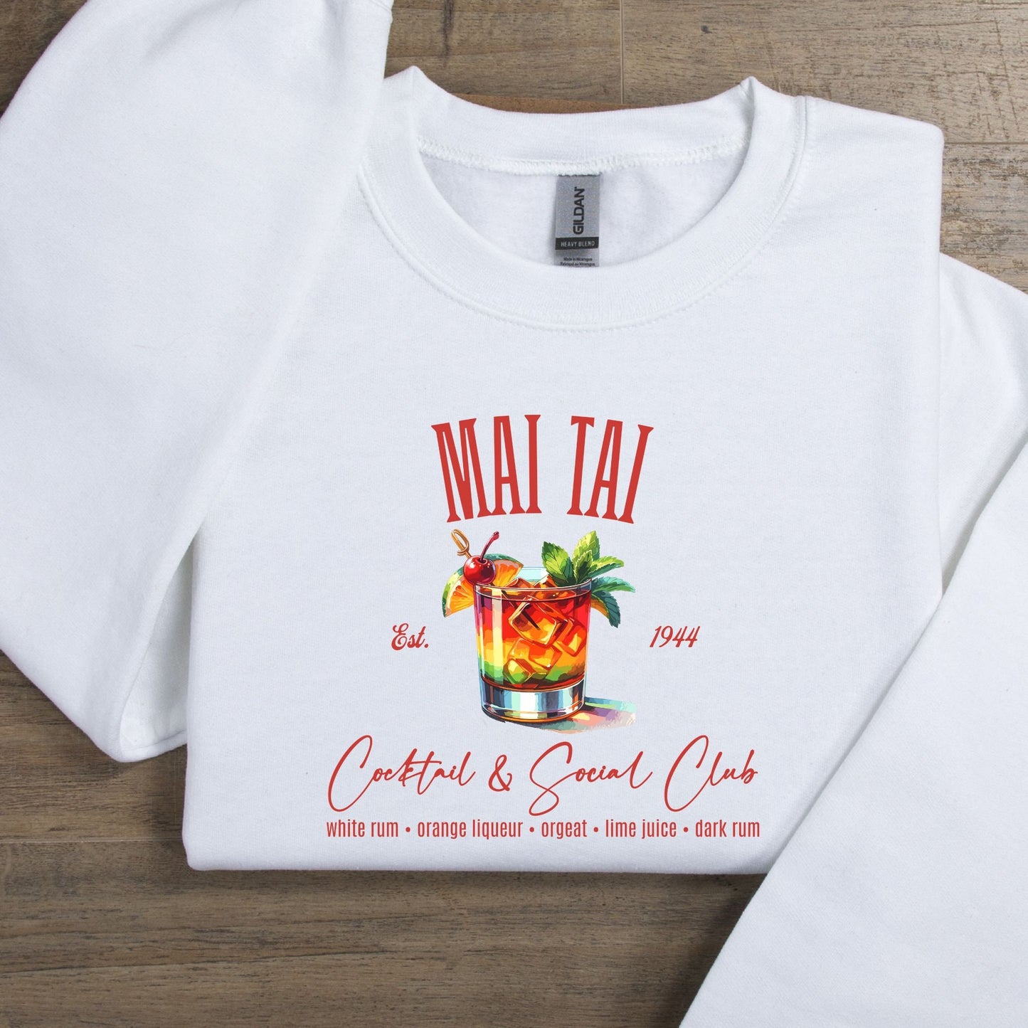 Tropical Mai Tai Cocktail & Social Club Sweatshirt