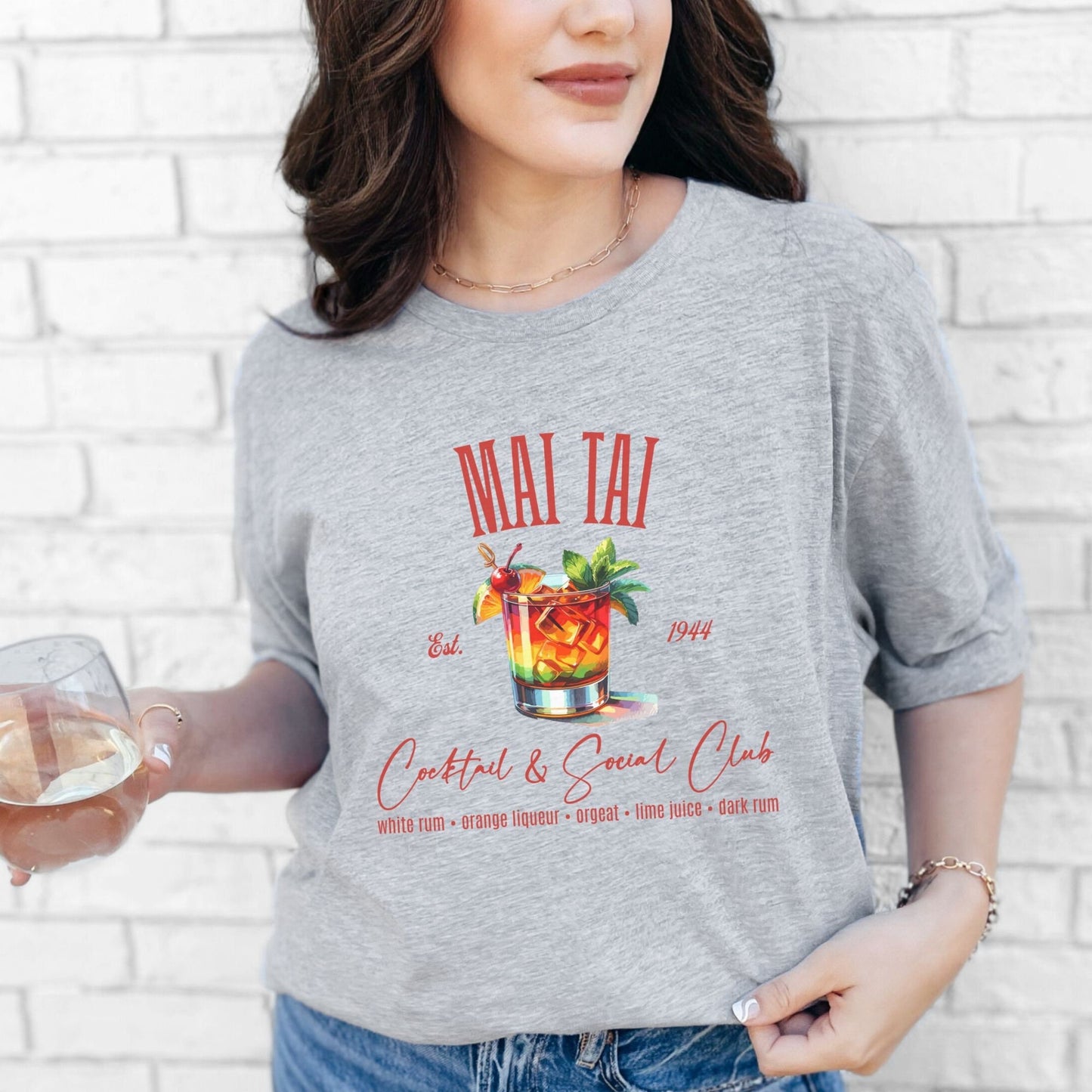 Mai Tai Social Cocktail Club drinking shirt