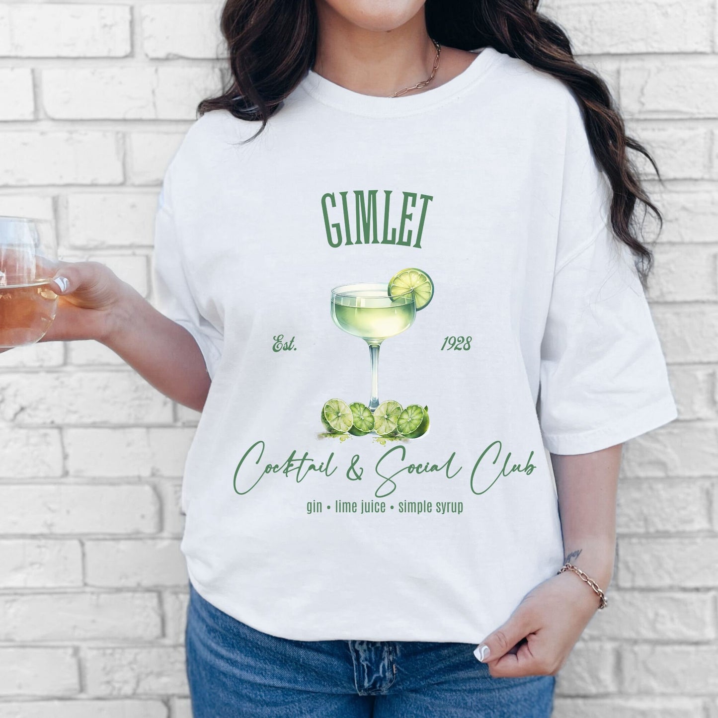 Gimlet Cocktail & Social Club Shirt, Funny Drinking Girl's Club T-shirt