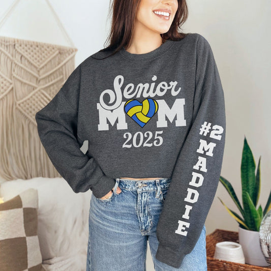 Custom Senior Night 2025 Mom Sweatshirt