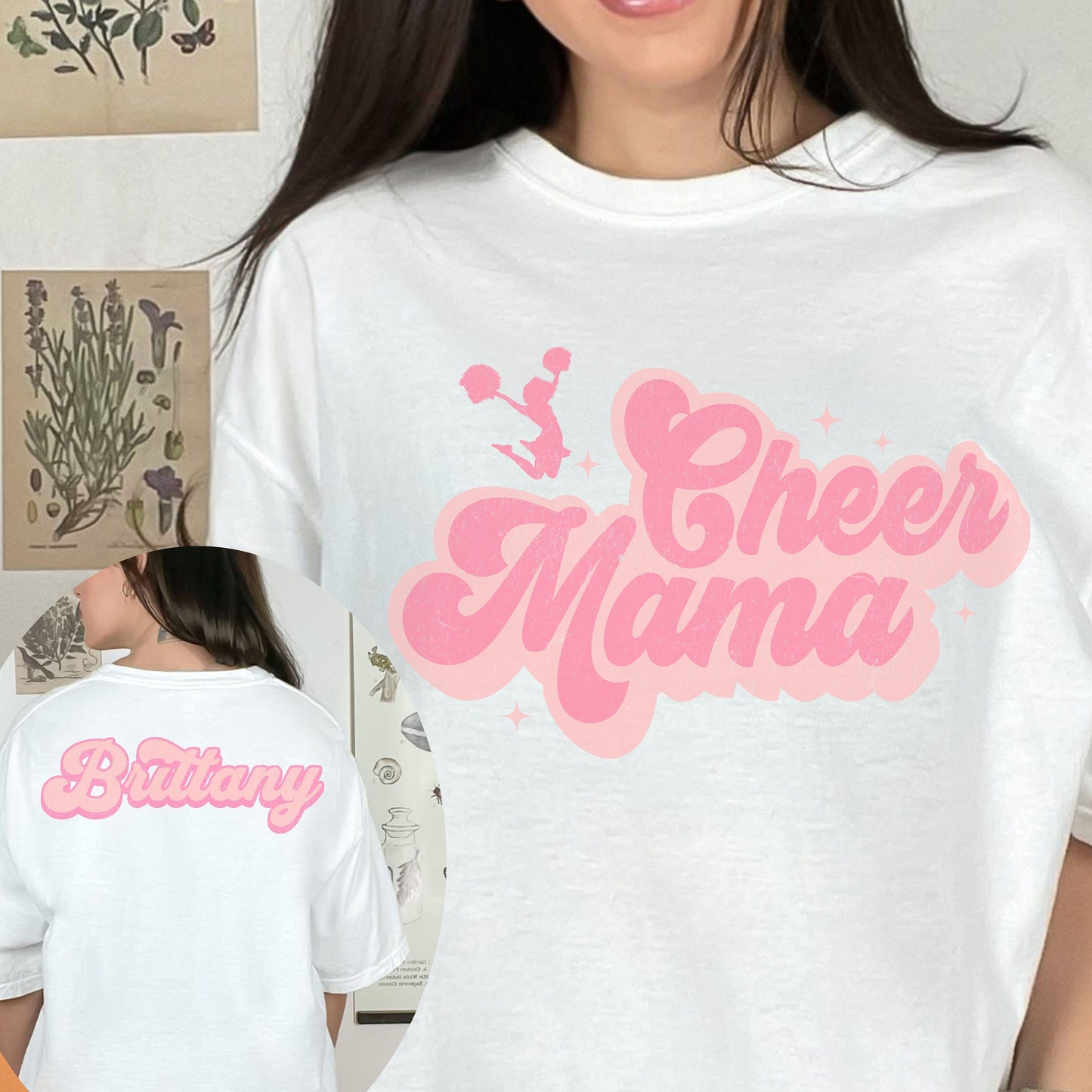 Custom Cheer Mom Comfort Colors Shirt