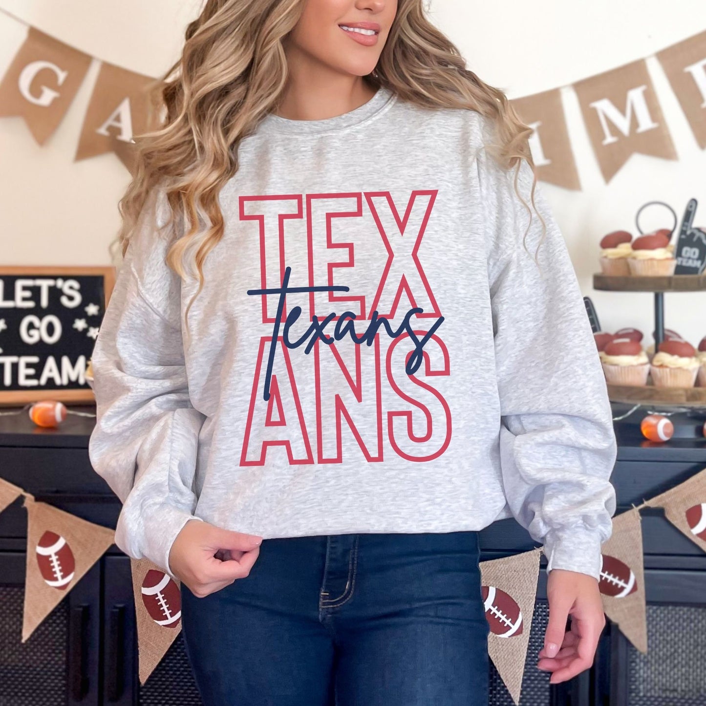 Texans Football Sweatshirt, Texans Lover Sweatshirt, Texans Tailgating Houston Game Day Sweatshirt, Texans Football Tee, Texans Sweater